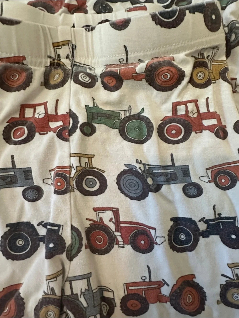 Caden Lane Tractor Print Pajama Set - 3T